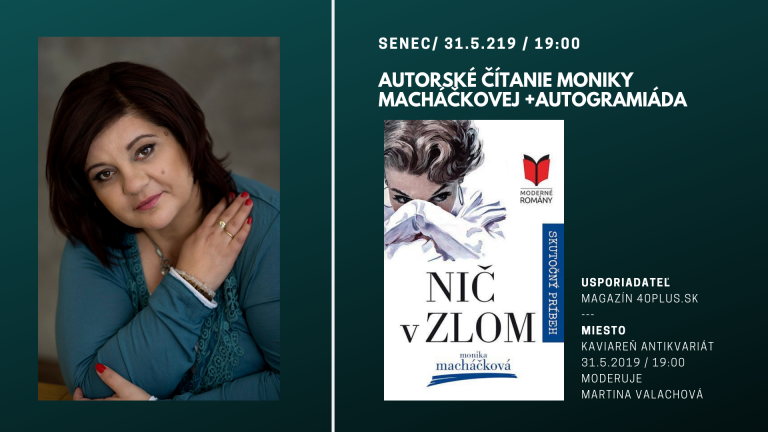 Nič v zlom – autorské čítanie a autogramiáda v Senci