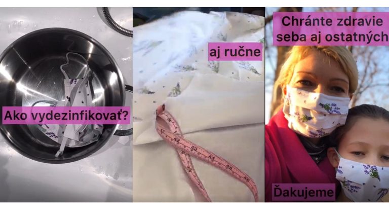 Iba správne vydezinfikované rúško vás chráni! Plus návod ako si ušiť rúška ručne – aj bez stroja