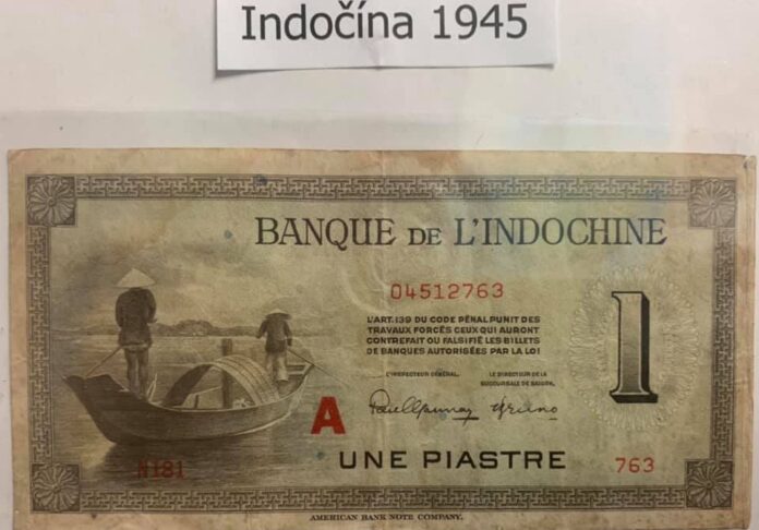 Aké bankovky platili v Indočíne