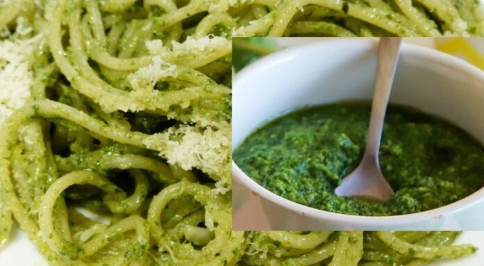 Pravé bazalkové pesto podľa ligúrskej receptúry.