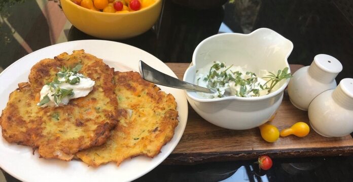 Zeleninové palacinky na slano z cukety a mrkvy