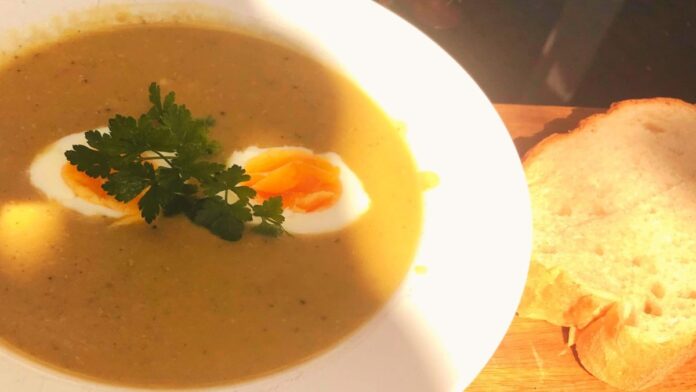 šošovicový prívarok z červenej šošovice