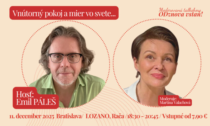 Už 11.12.2025 sa stretneme na poslednom podujatí v roku 2025. Stretnutie s témou, ktorá uzatvorí turbulentný rok. Téma bude: Vnútorný pokoj a mier vo svete...