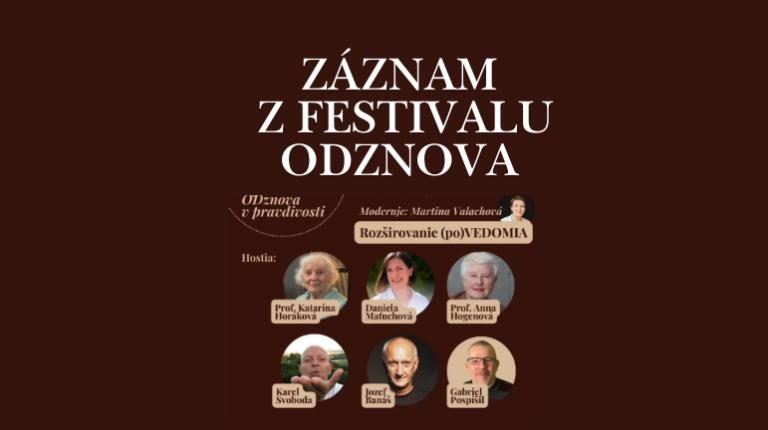 Festival ODznova – záznam: Horáková, Hogenová, Banáš, Pospíšil, Maťuchová, Svoboda