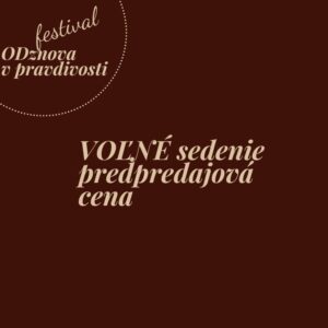 Voľné sedenie Festival 2025 predpredaj
