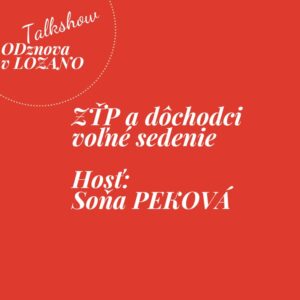 Voľné sedenie ZŤP/senior Lozano / 20.11.2025 Soňa Peková