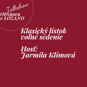 Voľné sedenie klasický lístok - MUDr. Klímová 26.3.2026