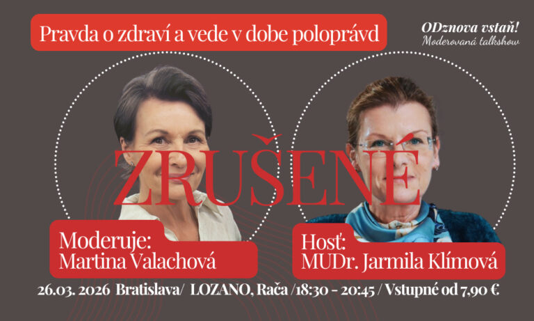 Psychiatrička MUDr. Jarmila Klímová naživo 26.3.2026