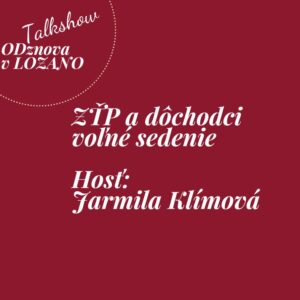 ZŤP a senior - MUDr. Jarmila Klímová 26.3.2026