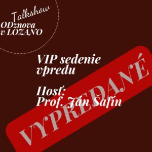 VIP sedenie vpredu Lozano / 29.1.2026 Prof. Šafín