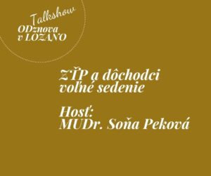 ZŤP a seniori 22.10.2026 MUDr. Soňa Peková